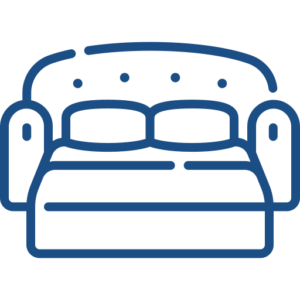 sofa bed custom icon