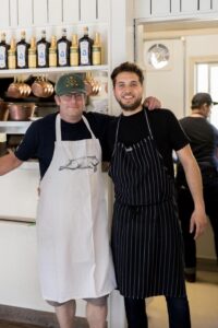 Chefs Adam Pegg and Anthony Santi